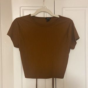 Rue 21 Crop Top Lace Up Back